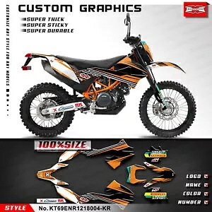 �_�[�g�o�C�N �t���r�j�[���X�e�b�J�[ �f�J�[�� �O���t�B�b�N�L�b�g 690 SMC-R Enduro R 2012-2018�p Dirt Bike Full Vinyl Sticker Decal Graphics Kit for 690 SMC-R Enduro R 2012-2018 �y���s�A���i�z