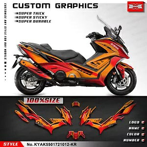 [VOOtBbNrj[JX^XebJ[ KYMCO AK550 2017 2018 2019 2020 2021p Racing Graphics Vinyl Custom Sticker for KYMCO AK550 2017 2018 2019 2020 2021