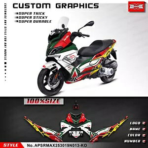I[goCXebJ[ UV ϐrj[fJ[AvA SR MAX 250 300 2019 2020 Motorcycle Sticker UV-resistant Vinyl Decal for Aprilia SR MAX 250 300 2019 2020
