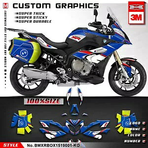 Motorrad �X�e�b�J�[ �O���t�B�b�N �f�R �L�b�g BMW S1000XR 2015 2016 2017 2018 2019 �u���[ Motorrad Sticker Graphics Deco Kit for BMW S1000XR 2015 2016 2017 2018 2019 Blue