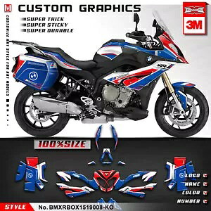 �t���X�e�b�J�[�O���t�B�b�N�f�R�L�b�g BMW S1000XR 2015 2016 2017 2018 2019 �u���[���b�h Full Sticker Graphics Deco Kit for BMW S1000XR 2015 2016 2017 2018 2019 Blue Red