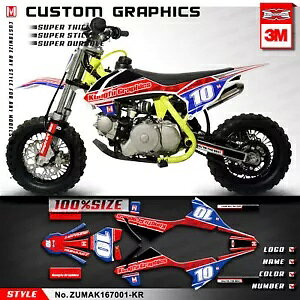 JX^OtBbNX MX [VOXebJ[Lbg ZUUMAV K1 50 60 70 LbY~j_[goCNp Custom Graphics MX Racing Sticker Kit for ZUUMAV K1 50 60 70 Kids Mini Dirt Bike