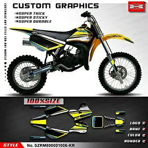 ���g�N���X�O���t�B�b�N�X �X�e�b�J�[�L�b�g �X�Y�L RM 80 RM80 2000 2001 �V�[���h�p Motocross Graphics Restyled Sticker Kit for Suzuki RM 80 RM80 2000 2001 Shield �y���s�A���i�z