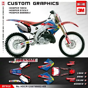 �J�X�^���O���t�B�b�N�L�b�g�t���X�e�b�J�[�Z�b�g CR125 CR250 1997 1998 1999 MX �G���f���[���p Custom Graphics Kit Full Sticker Set for CR125 CR250 1997 1998 1999 MX Enduro �y���s�A���i�z