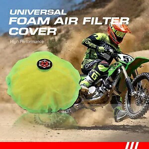 GAtB^[یJo[ gNX_[goCNpjo[TAlIO[ Air Filter Sand Protective Cover Universal for Motorcross Dirtbike,Neon Green