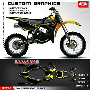 ���[�V���O �O���t�B�b�N �X�e�b�J�[ �R���v���[�g �X�Y�L RM 80 RM80 2000 2001 �O���[�č\�z�p Racing Graphics Stickers Complete for Suzuki RM 80 RM80 2000 2001 Grey Rebuild �y���s�A���i�z