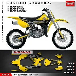 Racing Graphics UVϐ~l[gXebJ[ XYL RM 85 2001-2024p Racing Graphics UV Resistant Laminate Stickers for Suzuki RM 85 2001-2024