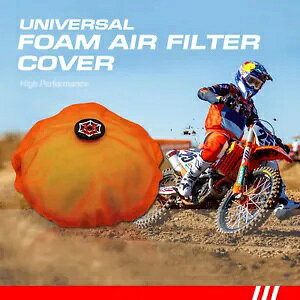 GAtB^[ThJo[bvjo[TI[goC_[goCNgNXIW Air Filter Sand Cover Wrap Universal for Motorcycle Dirt Bike Motorcross Orange