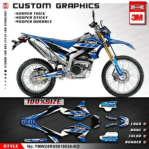 �p�[�\�i���C�Y���ꂽ�X�e�b�J�[�t���O���t�B�b�N�L�b�g���}�n WR250R WR250X �r�j�[�����b�v Personalised Sticker Full Graphics Kit for Yamaha WR250R WR250X Vinyl Wrap