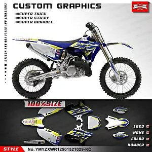 �_�[�g�o�C�N �t���r�j�[���X�e�b�J�[ �f�J�[�� �O���t�B�b�N�L�b�g ���}�n YZ125 YZ250 2015-2021�p Dirt Bike Full Vinyl Sticker Decal Graphics Kit for Yamaha YZ125 YZ250 2015-2021 �y���s�A���i�z