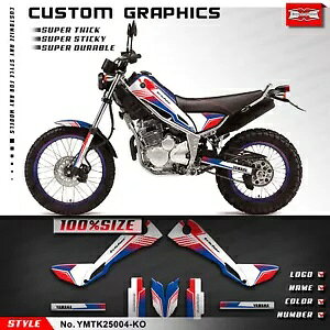 ���}�n �g���b�J�[ 250 XG250 �g���b�J�[ XG250 �p�I�[�g�o�C�O���t�B�b�N�r�j�[�����b�v�L�b�g Motorcycle Graphics Vinyl Wrap Kit for Yamaha Tricker 250 XG250 Tricker XG250 �y���s�A���i�z
