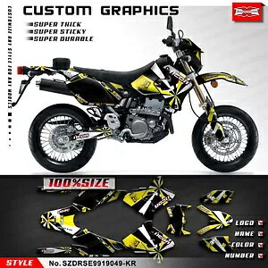 �I�[�g�o�C�f�J�[�����򃉃~�l�[�g�L�b�g�X�Y�L DRZ400 SM DRZ400SM DRZ400E Motorcycle Decals Glossy Laminate Kit for Suzuki DRZ400 SM DRZ400SM DRZ400E �y���s�A���i�z