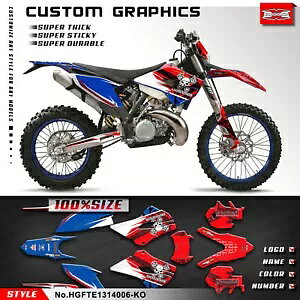 ���[�V���O�O���t�B�b�N�r�j�[�����b�v Husaberg TE FE 125 250 300 350 450 501 2013 2014 Racing Graphics Vinyl Wrap for Husaberg TE FE 125 250 300 350 450 501 2013 2014 �y���s�A���i�z
