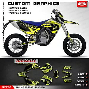 OtBbNXLbgSJX^}CYXebJ[ Husaberg FS 570 2009 2010 2011p Graphics Kit Adhesive Customized Sticker for Husaberg FS 570 2009 2010 2011