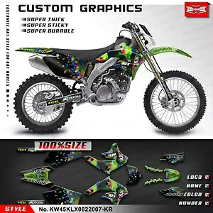 I[goCOtBbNXebJ[V[gfJ[Lbg KLX450R 2008-2024 R[eBO Motorcycle Graphics Sticker Sheet Decal Kit for KLX450R 2008-2024 Non Coating
