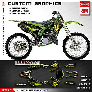 [VOOtBbNSXebJ[ KX125 KX250 1999 2000 2001 2002 p Racing Graphics Adhesive Sticker for KX125 KX250 1999 2000 2001 2002 Replaces