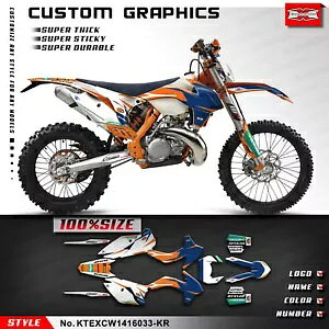�_�[�g�o�C�N�t���X�e�b�J�[�L�b�g EXC XCW 2014 2015 2016 �r�j�[���f�J�[���O���t�B�b�N�X Dirt Bike Full Stickers Kit for EXC XCW 2014 2015 2016 Vinyl Decals Graphics �y���s�A���i�z