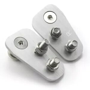 �y�A�A���~�h�A�X�g���C�J�[�h�A�s���A�_�v�^�[�W�[�v CJ7 76-80 ������f���h�A�p Pair Aluminium Door Striker Door Pin Adapter for Jeep CJ7 76-80 Late Model Door �y���s�A���i�z