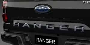 tH[h W[uW[vVo[ e[Q[g fJ[ XebJ[ 2022 - I Genuine Ford Ranger Next Gen "Ranger" Silver Tailgate Decal Sticker 2022 - On