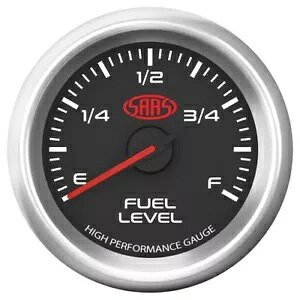 SAAS RxQ[W 52mm ubN }bX V[Y 3 SAAS Fuel Level Gauge 52mm Black Muscle Series 3