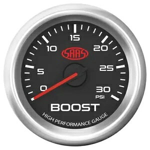 SAAS u[Xg Q[W fB[[ 0-30 psi 52mm ubN }bX V[Y 3 SAAS Boost Gauge Diesel 0-30 psi 52mm Black Muscle Series 3