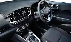 q_C Venue QX bhXeb` _bV}bg 2019-2023 Genuine Hyundai Venue QX Red Stitch Dash Mat 2019-2023