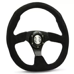 SAAS XeAO zC[ XG[h 350mm ADR ubN tbg {g SAAS Steering Wheel Suede 350mm ADR Black Flat Bottom