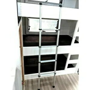 RV LsOJ[ o Lo LsOJ[p|[^u Xebvi͂ 1.63 [g Portable Step Bunk Ladder for RV Camper Van Caravan Motorhome 1.63M High