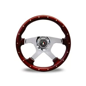 Autotecnica XeAO zC[ ubg ؖڒ |bV X|[N 380mm ADR Autotecnica Steering Wheel Bullit Wood Grain With Polished Spokes 380mm ADR