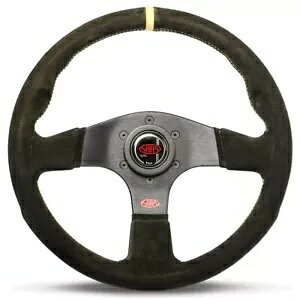 SAAS XeAO zC[ XG[h RT 13"/330mm CWP[^[ R^[h Obv CG[ Xeb` SAAS Steering Wheel Suede Corsa 13"/330mm Indicator Contoured Grip Yellow Stitch