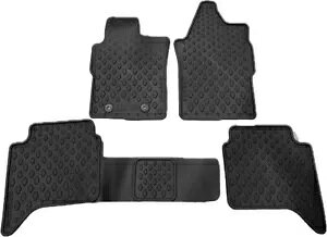 {̃tHNX[Q A}bN SV^o[ tA }bg 4 Zbg 2023 ȍ~ Genuine Volkswagen Amarok All Weather Tailored Rubber Floor Mat Set Of 4 2023-On