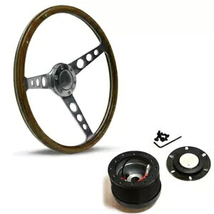 SAAS NVbN Ebh 380mm XeAO zC[ & {X X[c z[f VS Rh[ SAAS Classic Wood 380mm Steering Wheel & Boss Suits Holden VS Commodore