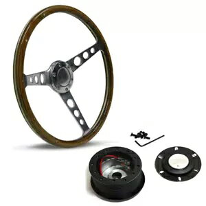 SAAS NVbNEbh 380mm XeAOzC[ & nuA_v^[ tH[h t@R XR XT p SAAS Classic Wood 380mm Steering Wheel & Hub Adapter For Ford Falcon XR XT