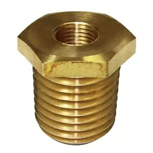 SAAS SGA-320055 - �Q�[�W�u�b�V���^�J�A�_�v�^�[ M16 x1.5 ���� 1/8-27 NPT SAAS SGA-320055 - Gauge Bush Brass Adaptor M16 x1.5 to 1/8-27 NPT �y���s�A���i�z