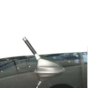Aei / GAA X^r[ r[ XeBO XYL XCtgp - Vo[ J[{ 7.5cm Antenna / Aerial Stubby Bee Sting for Suzuki Swift - Silver carbon 7.5cm