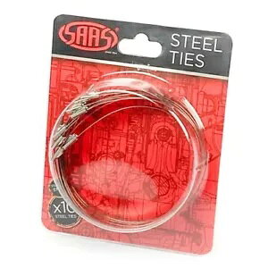 SAAS �X�`�[���^�C ���� 300mm 10�{�p�b�N SAAS Steel Ties 300mm Length 10 Pack �y���s�A���i�z