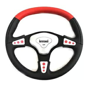 �I�[�g�e�N�j�J �X�e�A�����O �z�C�[�� �~�T�C�� 2 �u���b�N & ���b�h ���U�[ 350mm Autotecnica Steering Wheel Missile 2 Black & Red Leather 350mm �y���s�A���i�z