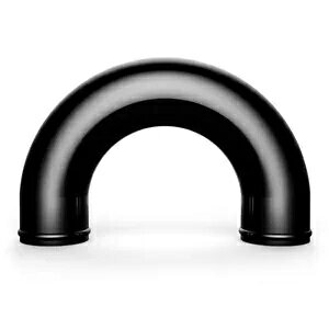 ����SAAS�A���~�j�E���p�C�v�A�u���b�N�A���}�C�g�d�グ�A���a76mm x 180�x Genuine SAAS Aluminium Pipe with Black Anodised Finish 76mm Diameter x 180 Deg
