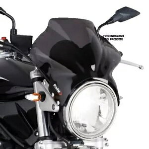Puig ���j�o�[�T�� �R�b�N�s�b�g �X�N���[�� �z���_ VTR 250 1997 - 2008 �_�[�N�X���[�N 1480F PUIG UNIVERSAL COCKPIT SCREEN FOR HONDA VTR 250 1997 - 2008 DARK SMOKE 1480F �y���s�A���i�z