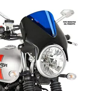 �v�C�O�t�����g�X�N���[����w�r�W�����z���_ VTR250 97-08 �u���b�N�u���[ PUIG WINDSCREEN UNIV. VISION HONDA VTR250 97-08 BLACK-BLUE �y���s�A���i�z