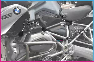 PUIG TAPPI t[ BMW R1250GS Ahx`[ 18-19 ubN- PUIG TAPPI FOR FRAME FOR BMW R1250GS ADVENTURE 18-19 BLACK-