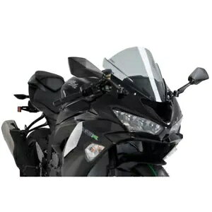 PUIG Z-[VO XN[ JTL ZX-10R 1000 2008 - 2010 CgX[N 3177H PUIG Z-RACING SCREEN FOR KAWASAKI ZX-10R 1000 2008 - 2010 LIGHT SMOKE 3177H