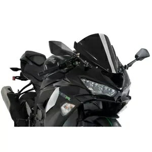 PUIG Z-[VO XN[ JTL ZX-6R jW 600 2017 - 2023 ubN 3177N PUIG Z-RACING SCREEN FOR KAWASAKI ZX-6R NINJA 600 2017 - 2023 BLACK 3177N