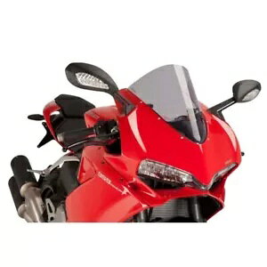 �t�����g�K���X R-RACER PUIG �h�D�J�e�B �p�j�K�[�� 1299/S 2015 - 2017 �X���[�N�O���[ 7621H- WINDSHIELD R-RACER PUIG FOR DUCATI PANIGALE 1299/S 2015 - 2017 SMOKE GREY 7621H- �y���s�A���i�z