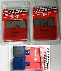 �u�����{ �t�����g/���A �u���[�L�p�b�h�Z�b�g BIMOTA YB-6 1000 YB6 1987 - 1990�p BREMBO FRONT / REAR BRAKE PADS SET FOR BIMOTA YB-6 1000 YB6 1987 - 1990 �y���s�A���i�z