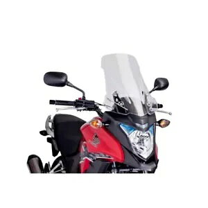 �t�����g�K���X �c�[�����O Puig �z���_ CB 500 X 2013 - 2015 �N���A 6480W �ɓK�� WINDSHIELD TOURING PUIG COMPATIBLE FOR HONDA CB 500 X 2013 - 2015 CLEAR 6480W-