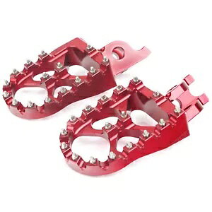 z_ CR 250 R 2002 ACCOSSATO tbgyO GNXgCh bh GK It[h tbgXg HONDA CR 250 R 2002 ACCOSSATO FOOTPEGS EXTRA WIDE RED ERGAL OFFROAD FOOTRESTS