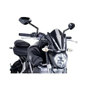 プーイグ ネイキッド N.G.スポーツスクリーン ヤマハ MT-07 700 2014 - 2017 ブラック 7015N PUIG NAKED N.G. SPORT SCREEN FOR YAMAHA MT-07 700 2014 - 2017 BLACK 7015N