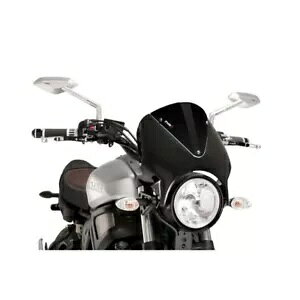 Puig EBhXN[ g }n XSR 900 2016 - 2021 ubN 9560N ɑΉ PUIG WINDSCREEN RETRO COMPATIBLE FOR YAMAHA XSR 900 2016 - 2021 BLACK 9560N