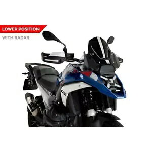 PUIG ���[�_�[�X�N���[���t�� BMW R 1300 GS �I�v�V���� 719 �g�������^�i 2023 - 2024 �u���b�N PUIG WITH RADAR SCREEN FOR BMW R 1300 GS OPTION 719 TRAMONTANA 2023 - 2024 BLACK �y���s�A���i�z